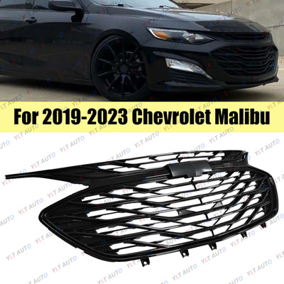 3PCS For Chevrolet Malibu 2019 2020-2023 Front Upper Grille Lower Glossy Grill