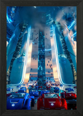 RUSH HOUR Framed Wall Art Poster Canvas Print Picture