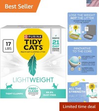 Effective Odor Control Cat Litter - Purina Lightweight, 17lb Box, Unscented