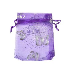 Zhiheng 100pcs Organza Wedding Party Gift Bags Butterfly Drawstring Pouches J...