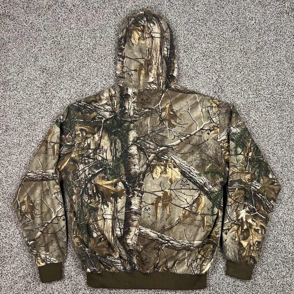Cabelas Hunting Jacket Mens Large Tall Insulated Dry Plus Real Tree Camo Scent - Image 3 of 4