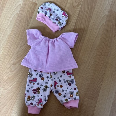 Handmade Niedliche Puppen Kleidung Set, 3-teilig, für Babypuppen 43cm
