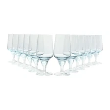 1970s Sasaki “Harmony Azure (Blue)” Set of 12 Juice Glasses 5 1/4” 5oz