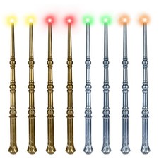 8 Pack Light Up Magic Wizard Wands with Sound and Color Lights for Kids