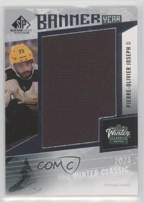 2023 SP Game Used Banner Year Winter Classic Pierre-Olivier Joseph #BYWC-PJ 03uh