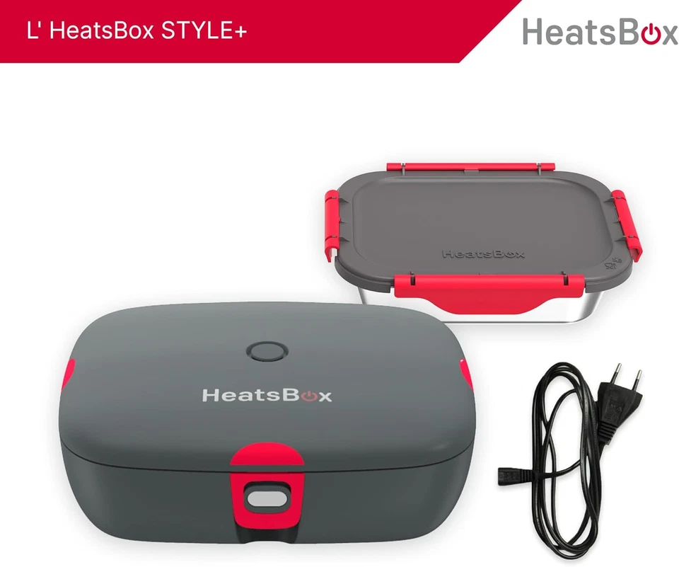 Heatsbox Style+, Scaldavivande Elettrico per Riscaldare Cibi, Ciotola in Acciaio - Immagine 2 di 4