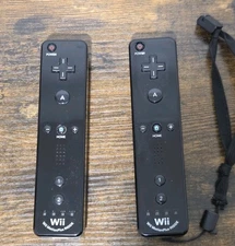 Nintendo OEM Wii Remote Controller Lot of 2 Tested Working  