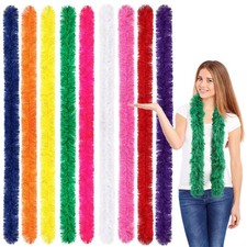 9 PCS Feather Boas 5ft Artificial Fluffy Boas for DIY Crafts Wedding Party