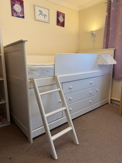 Great Little Trading Company Huckleberry Wooden Cabin Bed – White Great Condit