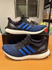 Size 10.5 - Men’s Adidas UltraBoost 4.0 DNA Black Football Blue H04081 Sneakers