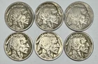 1929 - P, D and S Mint Buffalo 5c Nickels Lot of 6