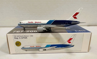 #ad Aeroclassics Pacific Western Airlines Boeing 767 200 C GPWA Diecast 1 400 Model $143.65