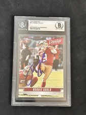 2019 Panini Prestige Robbie Gould Signed #91 BAS Slabbed San Fran 49ers Auto