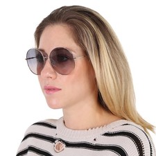 Salvatore Ferragamo Blue Gradient Round Ladies Sunglasses SF299S 688 60