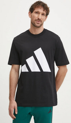 Adidas Essentials Big Logo Herren T-Shirt - Schwarz