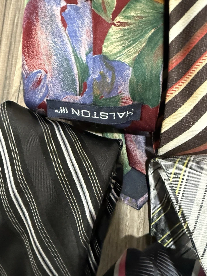 Corbata de hombre marca de lujo lote mixto de 21 corbatas clásicas 100 % seda Foto 2 de 4