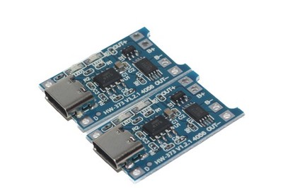 2 x USB-C 18650 Lithium Akku Ladegerät Modul 1A geschützte PCB Ladeplatine