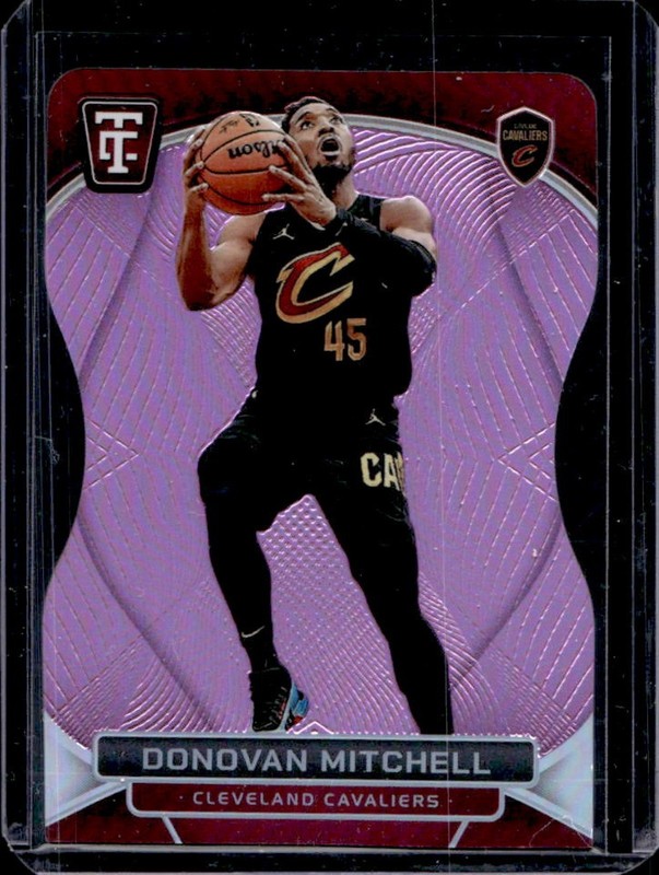 2024-25 Totally Certified Donovan Mitchell Pink Die-Cut Platinum Mirror #/125