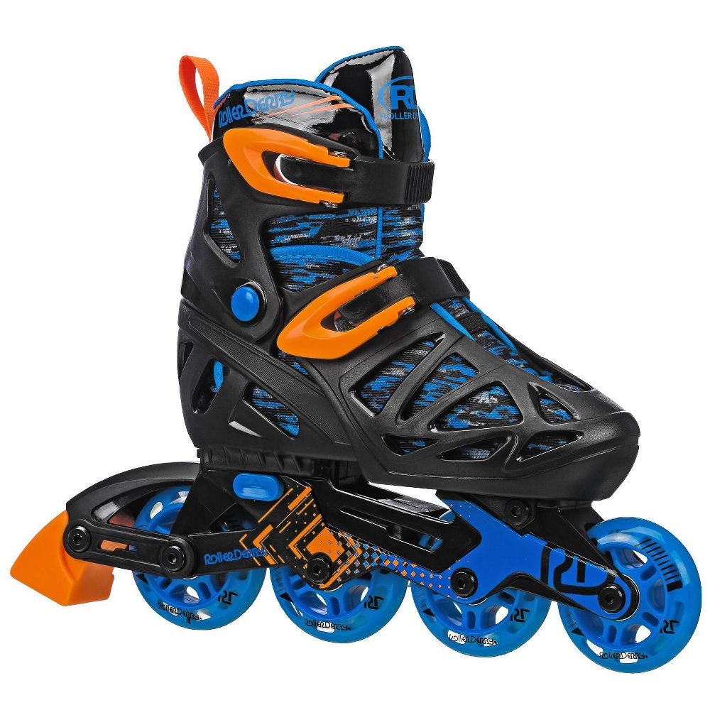 Роликовые коньки Roller Derby Kids для начинающих 12-1 Tracer Inline Черныйсиний 5190₽