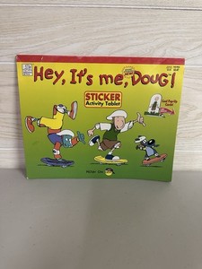 VTG 1996 HEY, ITS ME, DOUG! STICKER ACTIVITY BOOK UNUSED NOS Nickelodeon 90s