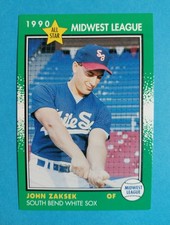 1990 Grand Slam Midwest League All-Stars John John Zaksek RC #25 SB White Sox 