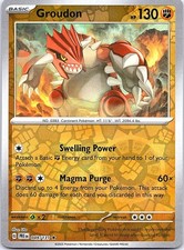 Groudon Prismatic Evolutions 049/131 Rare Pokemon Reverse Holo NM Pokemon Card