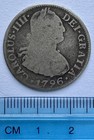 1796 Mo FM Mexico Silver 2 Reales - Charles IV Spanish Colonial Portrait Coin — photo 3