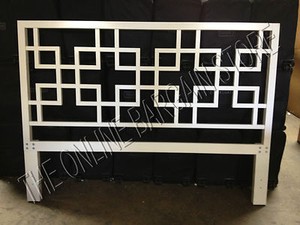 Pottery Barn West Elm California King Wood Headboard Bed 