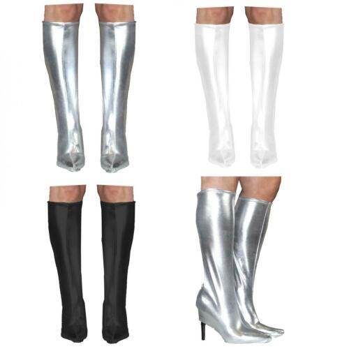 Go Go Gogo Girl 60s 70s Hippy Hippie Shoe Fancy Dress Costume Boot Top Covers - Picture 1 of 1