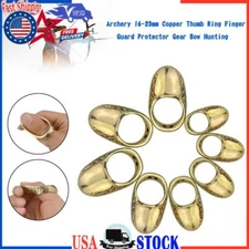 Archery 22mm Copper Thumb Ring Finger Guard Protector Gear Bow Hunting