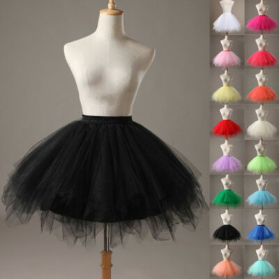 Women Lady Tutu Tulle Skirt Fancy Skirt Dress Up Party Dancing