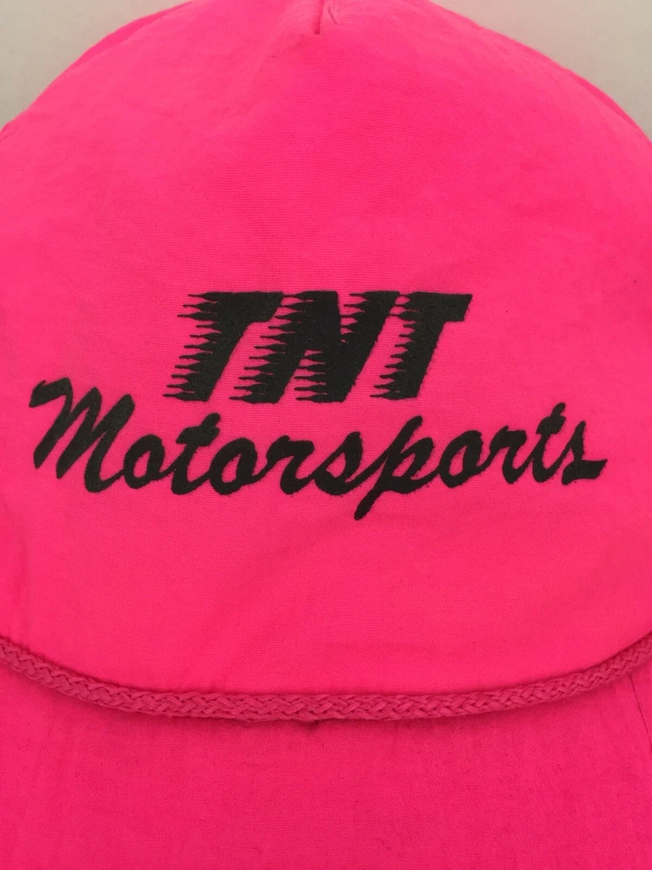 De colección TNT Motorsports Sombrero Carreras Logo Nylon Snapback Camionero Caliente Rosa Gorra de Béisbol Foto 2 de 4