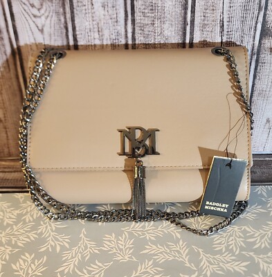 Badgley Mischka Monogram Tassel Crossbody Bag NWT