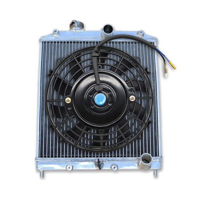 3 Row For 1992-00 Honda Civic EK EG D15 D16 Sohc Del Sol Aluminum Radiator & Fan
