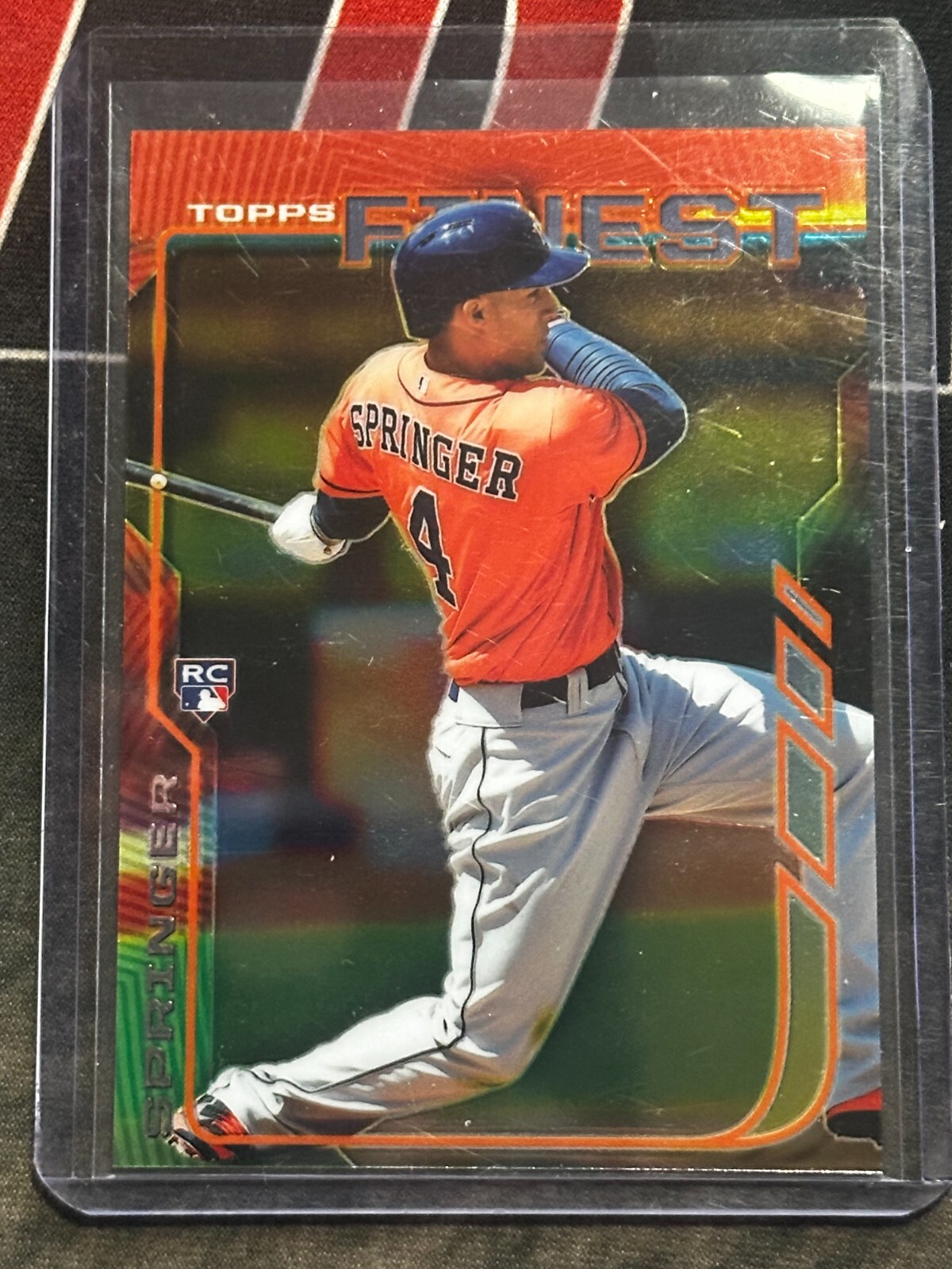 2014 Topps Finest #39 George Springer RC Houston Astros