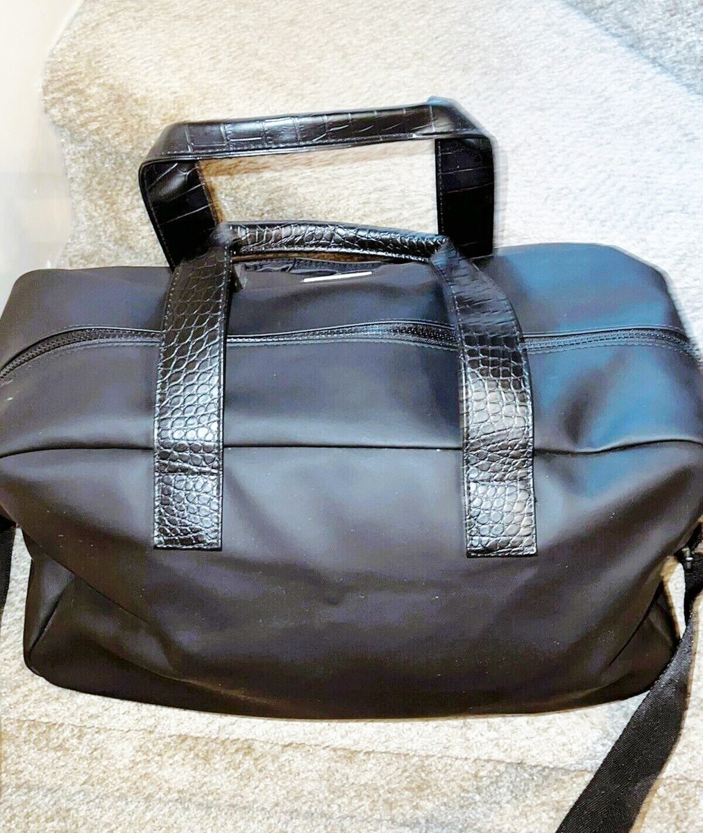 JIMMY CHOO バック Jimmy Choo Duffle Travel Gym Bag Weekender Outer Pocket Croco