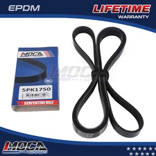 EPDM Serpentine Belt 5PK1750 Fits Chevrolet Malibu Colorado GMC Cadillac 2.0L 