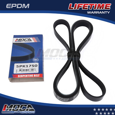 #ad EPDM Serpentine Belt 5PK1750 Fits Chevrolet Malibu Colorado GMC Cadillac 2.0L $11.50