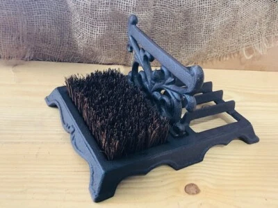 MIDWEST CRAFT HOUSE LARGE Cast Iron Boot Shoe Brush Mud Scraper Mud Room Rustic Heavy Duty Farmhouse