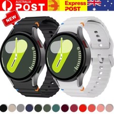 For Samsung Galaxy Watch 7 6 5 4 FE 40mm 44mm Sport Silicone Watch Band Strap Au