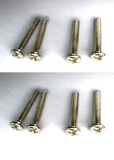25mm Faceplate Screws Electrical Face Plate Screws Plated Quantity 8 Chrome Posi
