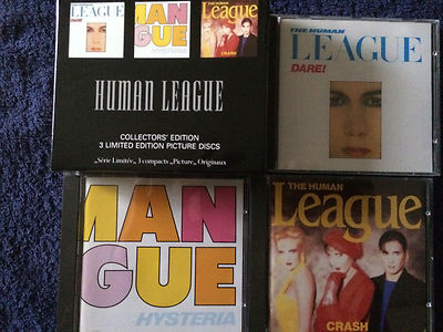 Human League,3 Limited Edition Picture Discs in Klapp- Box(1990),Sehr Rar,TOP!!!
