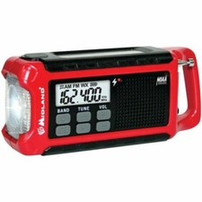 Midland ER210 Emergency Crank Weather Radio - Red