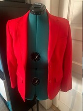 Vintage 1950s Scarlet Red Pendleton Wool Suit Jacket Blazer - Medium