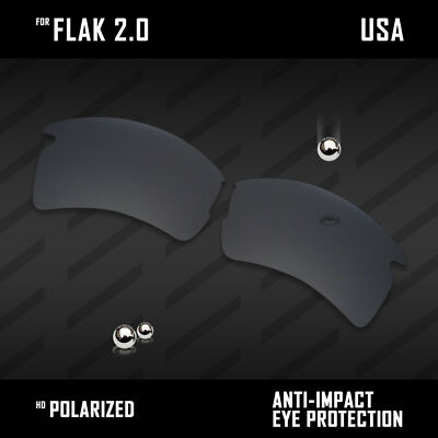 Anti Scratch Polarized Replacement Lenses for-Oakley Flak 2.0 OO9295 Options