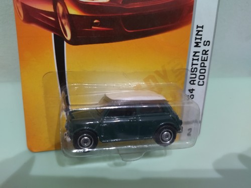 AUSTIN MINI COOPER S 1964 GREEN MBX 2 1:64 MATCHBOX - Imagen 2 de 4