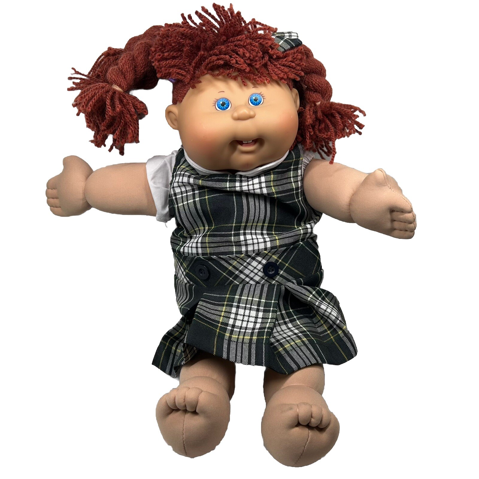 Cabbage Patch Kids Play Along Doll Red Yarn Hair Blue Eyes Teeth