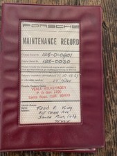 Porsche Maintenance Record 912 911t 911l 911s Vintage 1967 4 Dealer Stamps
