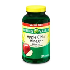 Spring Valley Apple Cider Vinegar Dietary Supplement Value Size 450 mg 250 ct..+