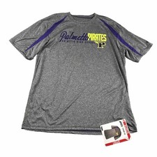 Badger Sport Shirt Mens Large Gray Crew Neck Short Sleeves Fusion Tee NWT